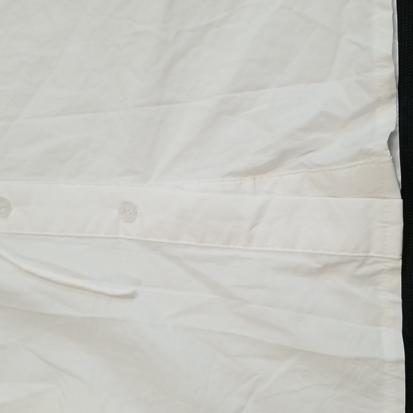 Dreamers White Laced Up Collared Long Sleeves  Dress. S - Picture 7 of 16